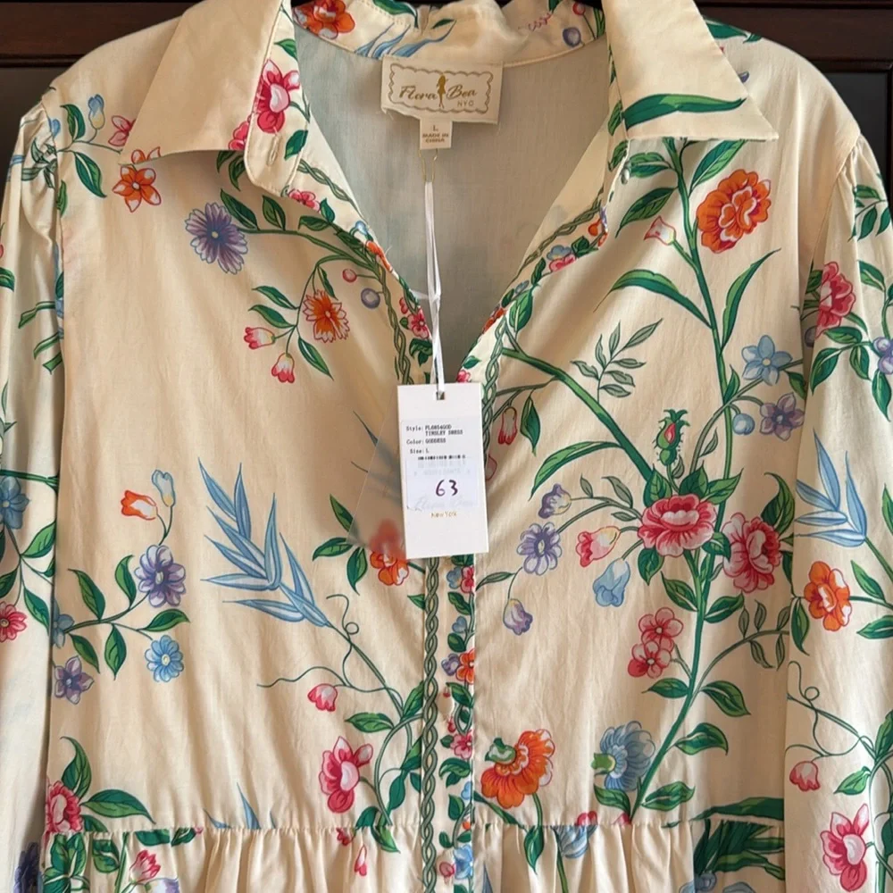 FLORA BEA TINSLEY DRESS NWT SZ L - Picture 2 of 2